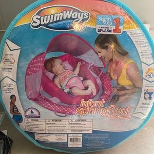 Infant float with sun canopy